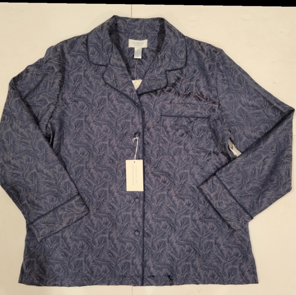 🆕️Cabernet plum soft button down pajama  top M - Picture 3 of 7